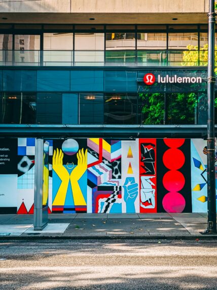 front of Lululemon store