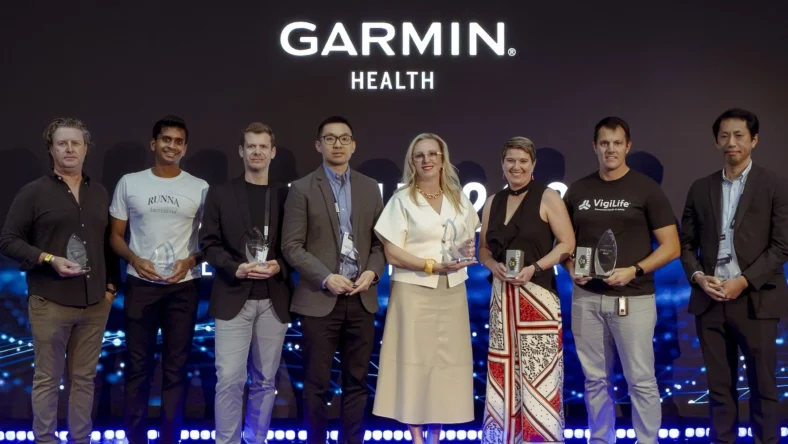 group of people at Garmn event