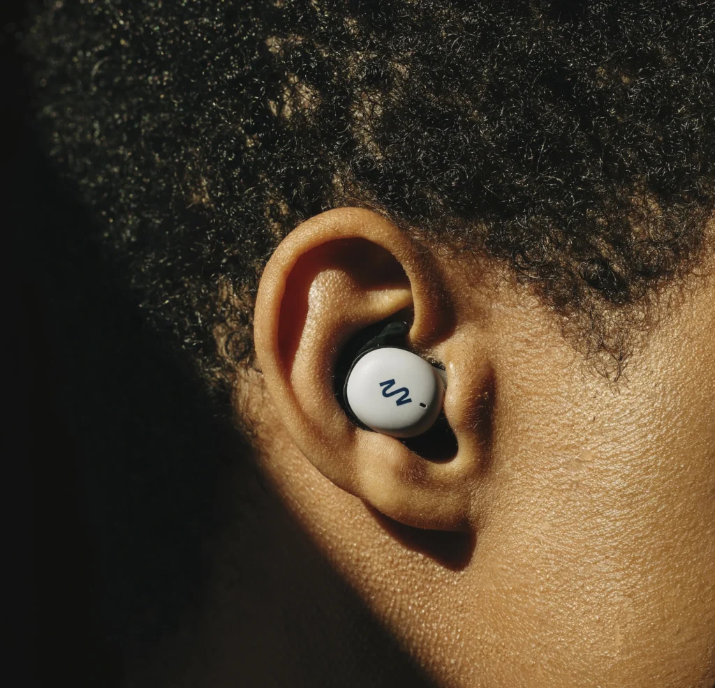 smartbuds inside a person's ear