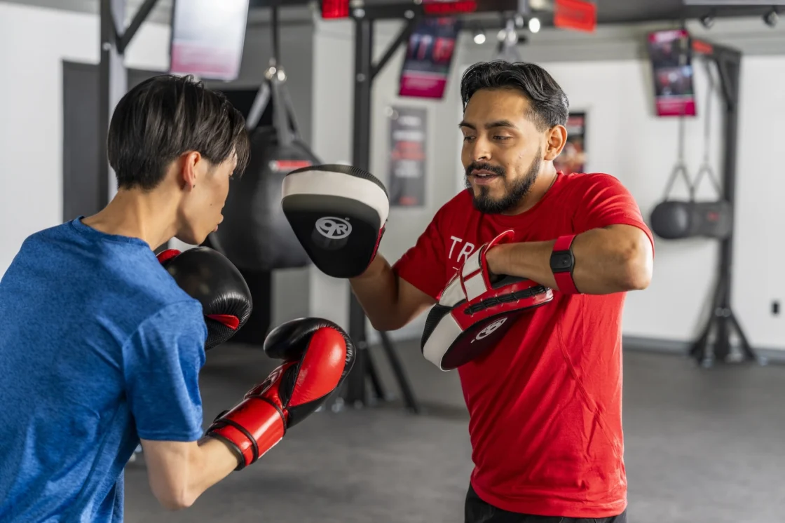 people box inside a 9Round Kickboxing