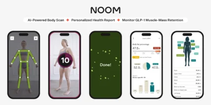 a screenshot of the Noom app's new body scan feature