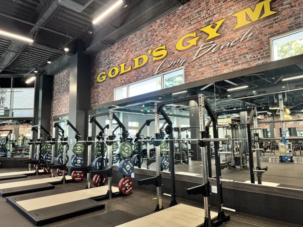 the inside of a Gold's Gym