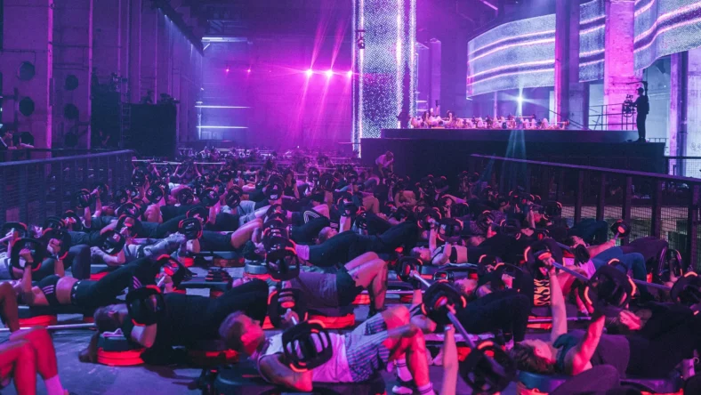 an image of the Les Mills fitness rave in Berlin