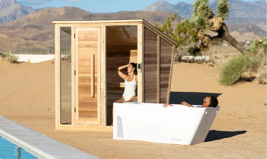 plunge all in tub and sauna bundle