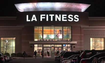 exterior of an LA Fitness gym